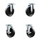 Service Caster Avantco FF300 FF400 FF500 FF518 Frymaster Dean Floor Fryer Caster Replace Set AVA-SCC-20S514-POS-2-TLB-2 - alternate 1